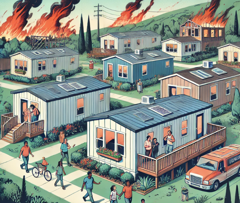 The Role of Manufactured Homes in Combating Climate Gentrification in Wildfire Zones
